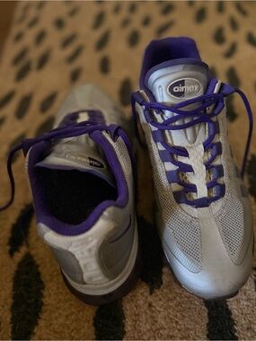 👟Nike Air Max Purple & Silver Sneakers